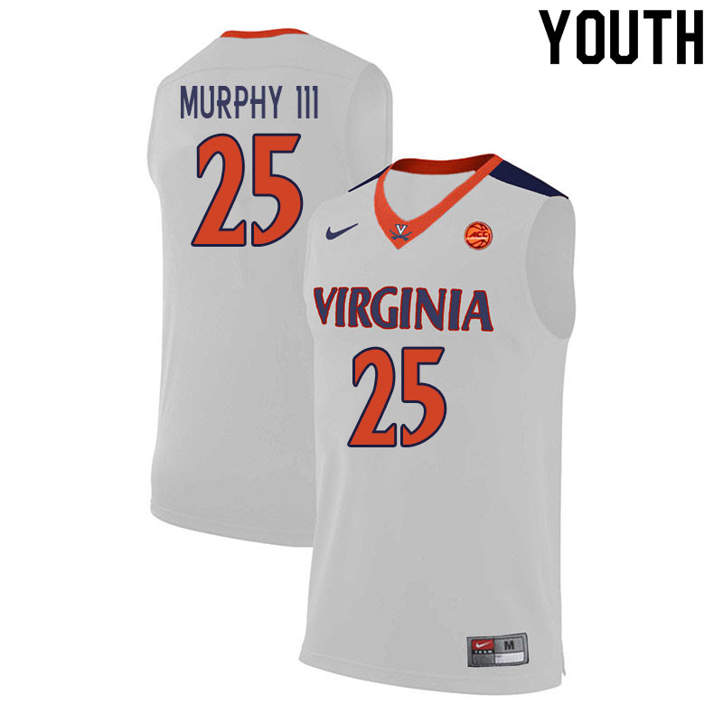 Youth #25 Trey Murphy III Virginia Cavaliers College Basketball Jerseys Sale-White